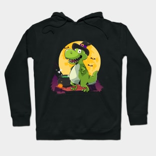 Witch Dinosaur Halloween Hoodie